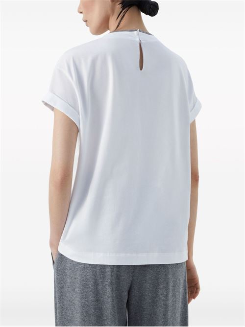 T-shirt con orlo BRUNELLO CUCINELLI | M0T18BD200C159